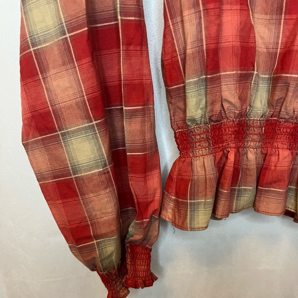 Ralph Lauren Jeans Plaid Blouse - Picture 5 of 6